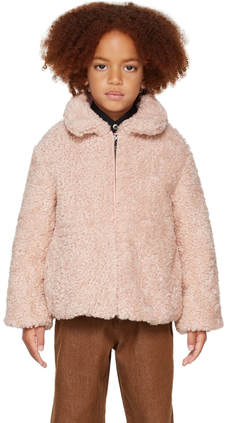

Детская пуховая куртка Kerne розового цвета Moncler Enfant