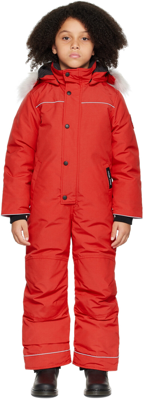 

Детский красный зимний комбинезон Grizzly Canada Goose Kids