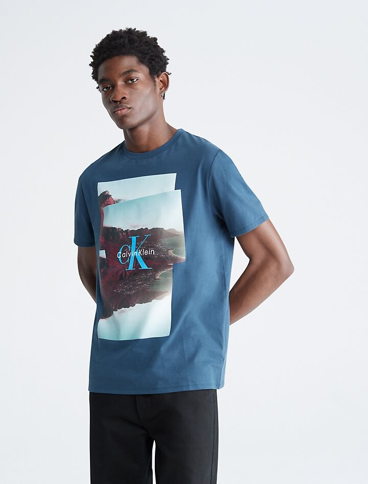 

Футболка с круглым вырезом и логотипом Mountain Calvin Klein