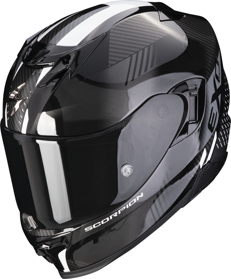 

Шлем Scorpion EXO-520 Evo Air Laten с логотипом, черный/белый