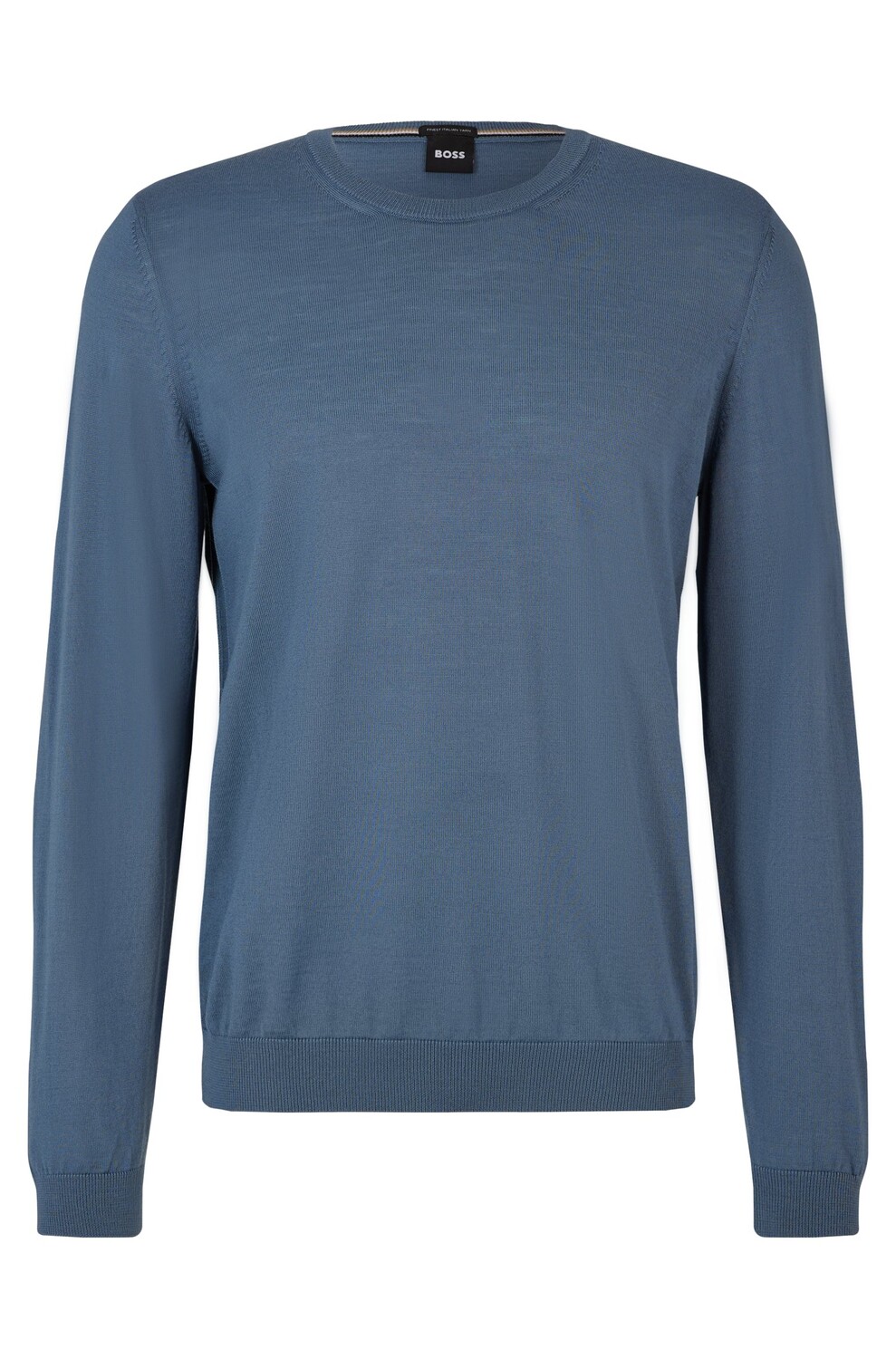 

Джемпер Hugo Boss Slim-fit In Virgin Wool, серо-синий