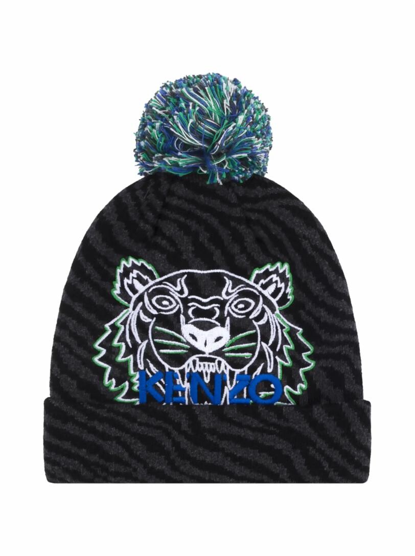 

Шапка с помпоном Tiger Head Kenzo