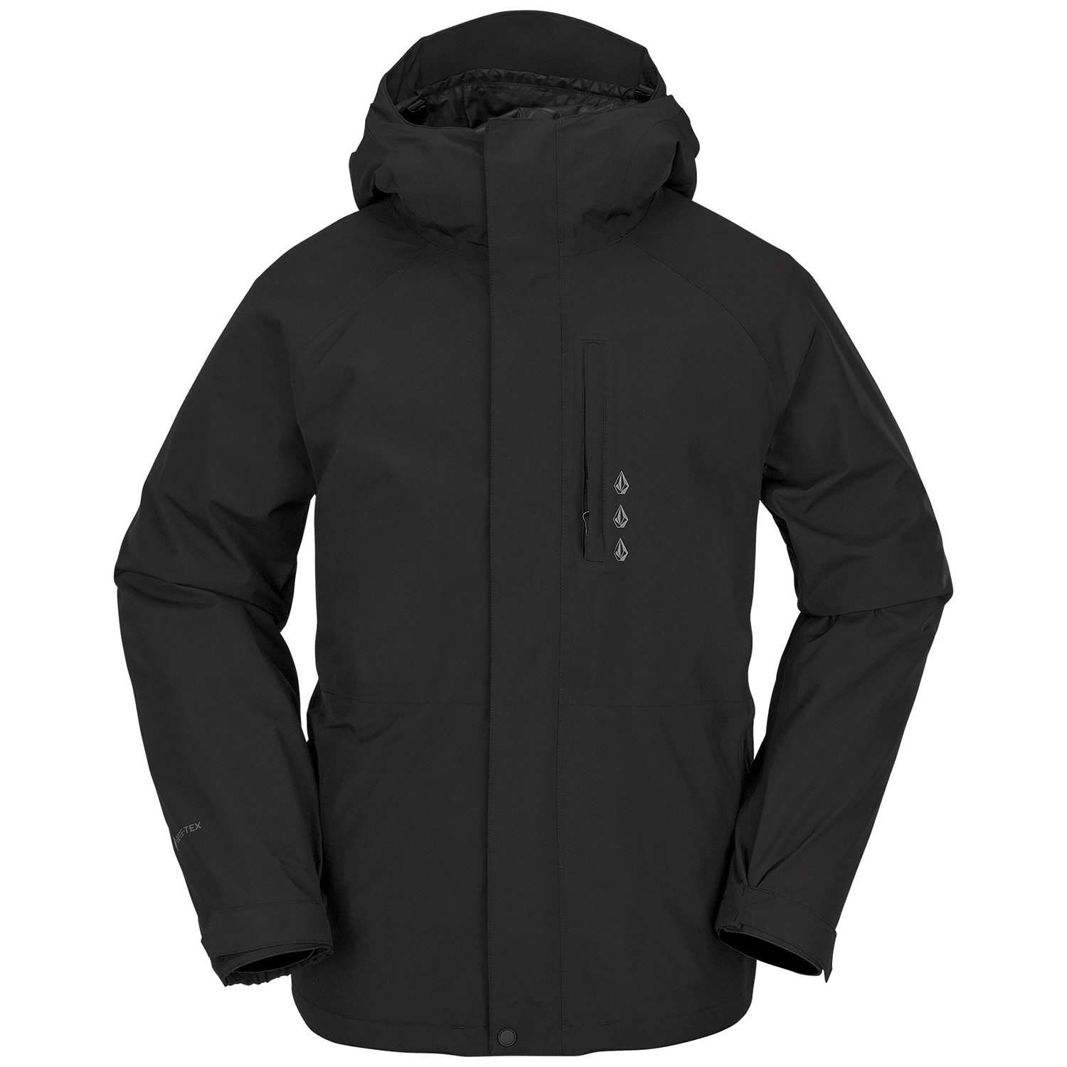 куртка утепленная zara contrast черный Куртка Volcom Dua Goretex утепленная, черный