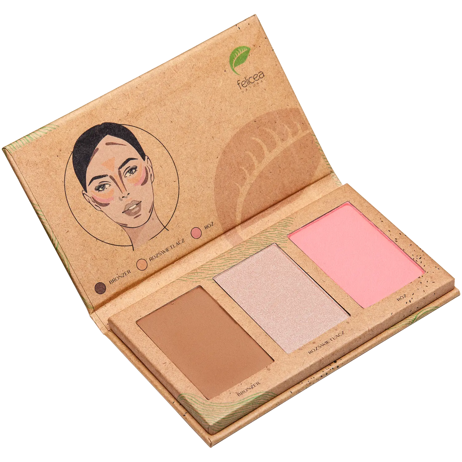 

Felicea Natural Natural Face Contour Trio Palette #301, 9,4 г