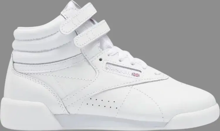 

Кроссовки freestyle high little kid 'triple white' Reebok, белый