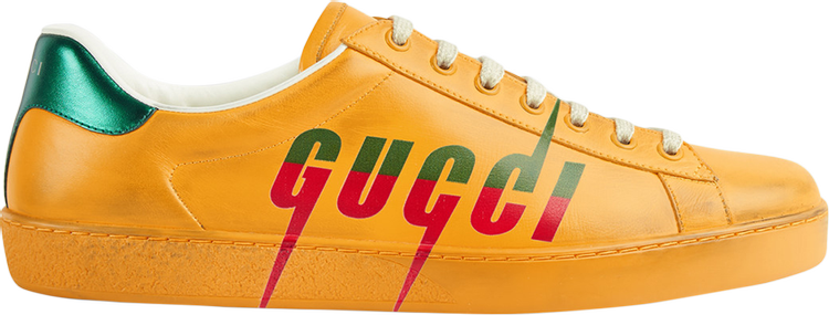 Кроссовки Gucci Ace Gucci Blade - Distressed Yellow, желтый