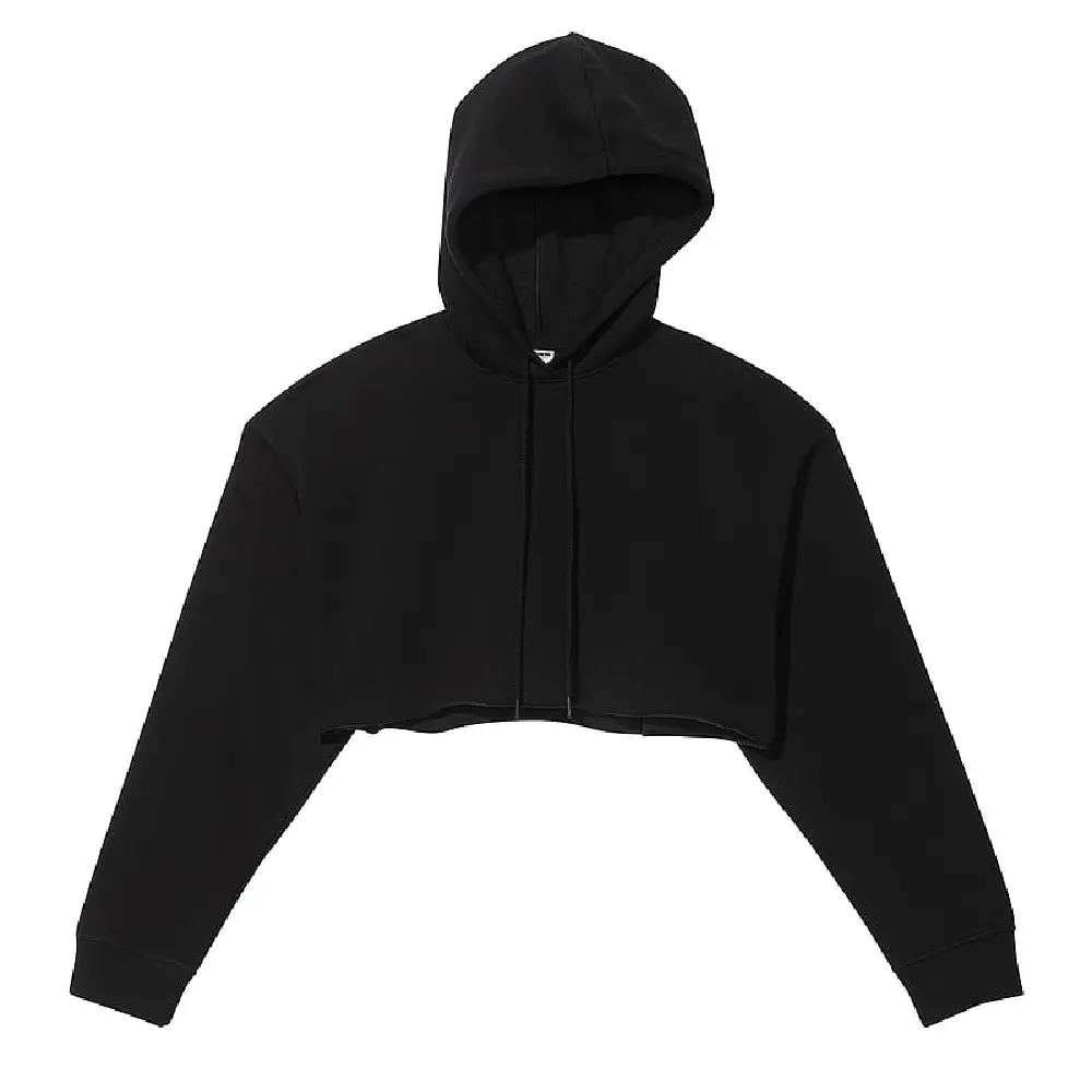 

Толстовка Victoria's Secret Ivy Fleece Super Cropped, черный