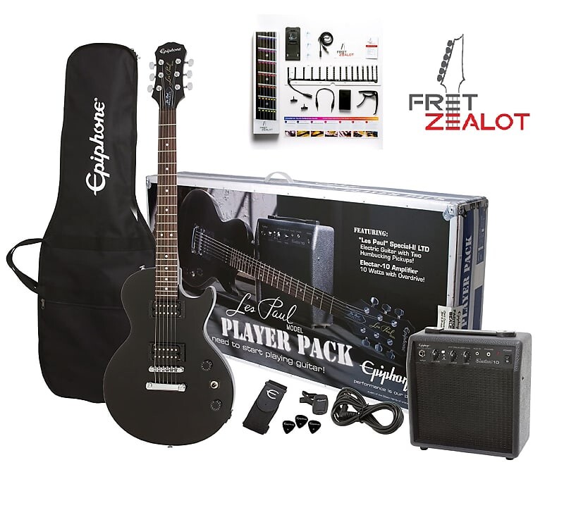 

Электрогитара Fret Zealot + Epiphone Les Paul Player Pack - Ebony