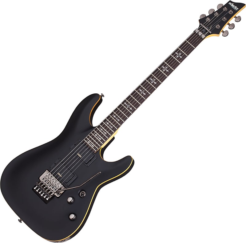 цена Электрогитара Schecter Demon-6 FR Electric Guitar Aged Black Satin