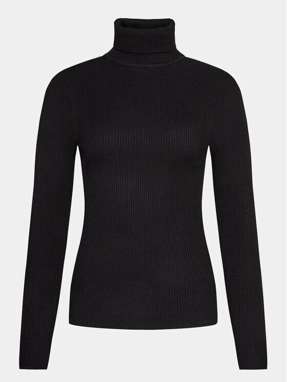 

Свитер с высоким воротником обычного кроя Gina Tricot, черный