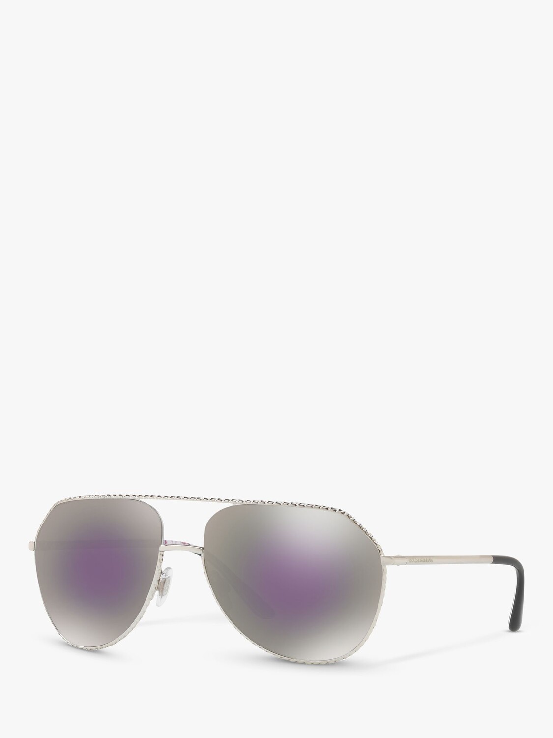 

Dolce & Gabbana DG2191 Женские солнцезащитные очки-авиаторы, серебристый/зеркально-серый