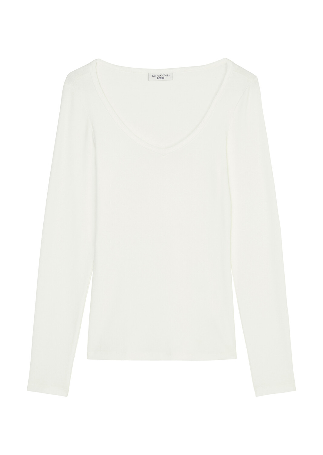 

Лонгслив Marc O'Polo slim, цвет egg white