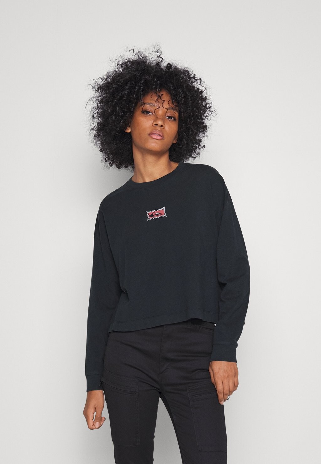 

Топ с длинными рукавами Quiksilver, черный