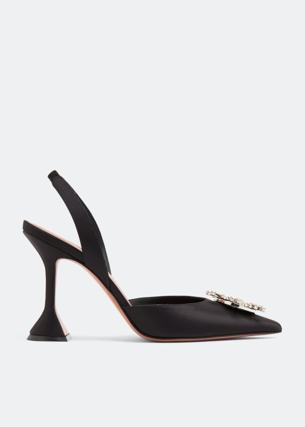 

Туфли Amina Muaddi Begum Slingback, черный