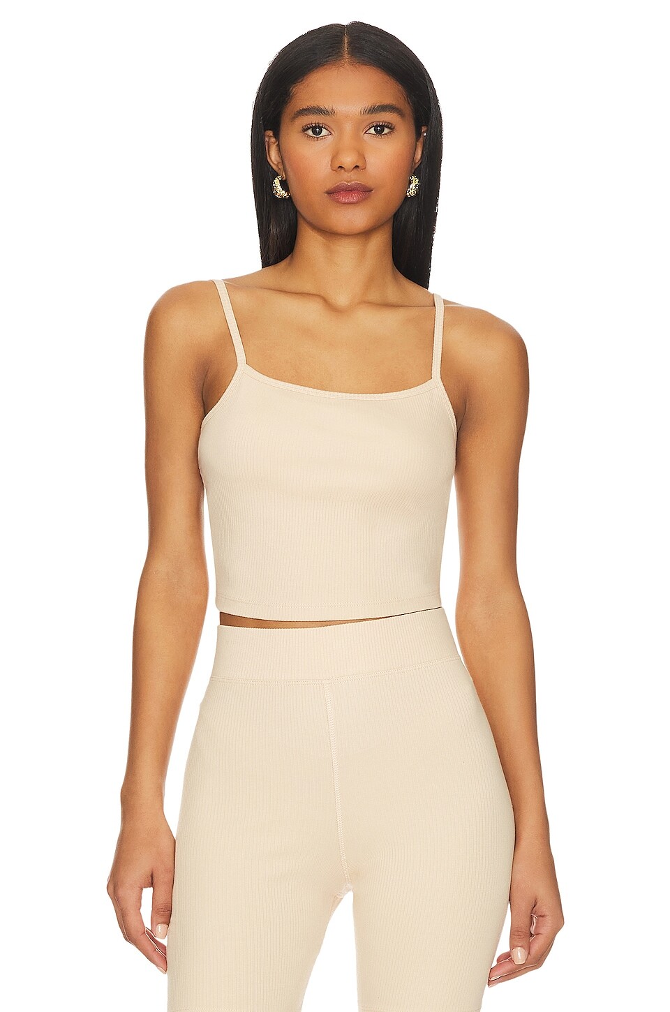 

Майка eberjey Pima Cropped Cami, цвет Oat