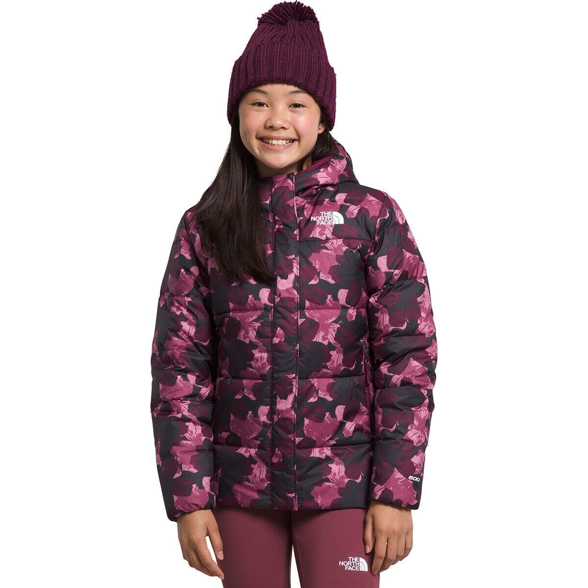 

Парка north down на флисовой подкладке – для девочек The North Face, цвет boysenberry floret print