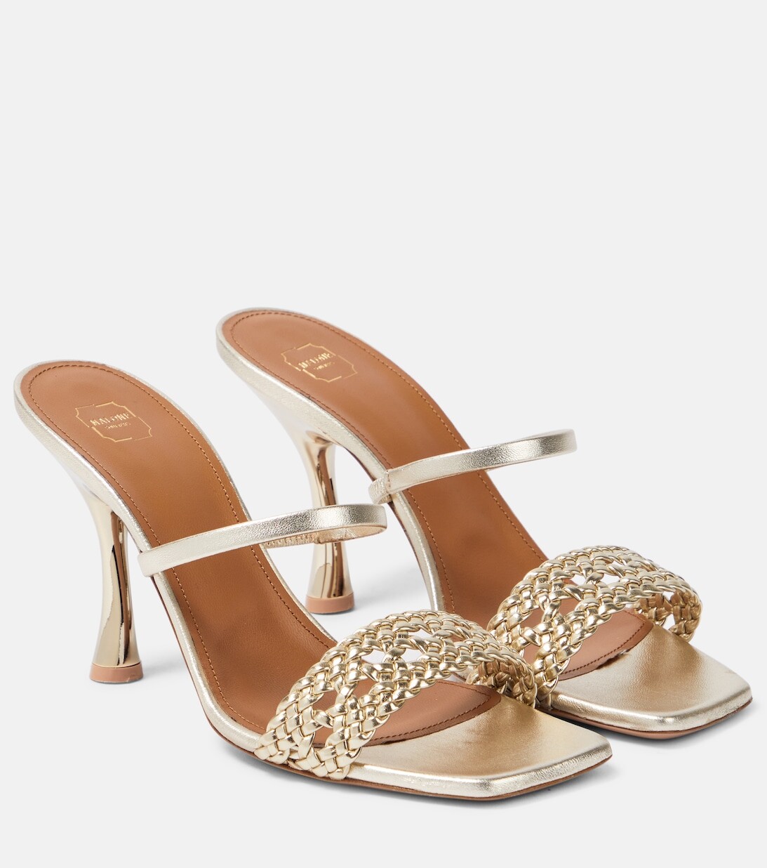 

Кожаные мюли Frida Malone Souliers, золотой