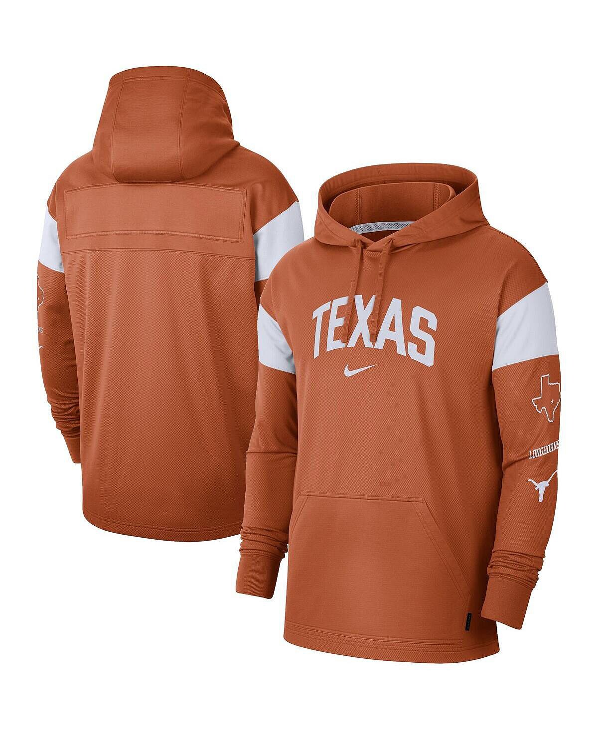 

Мужская футболка с капюшоном texas orange texas longhorns jersey performance pullover hoodie Nike, мульти