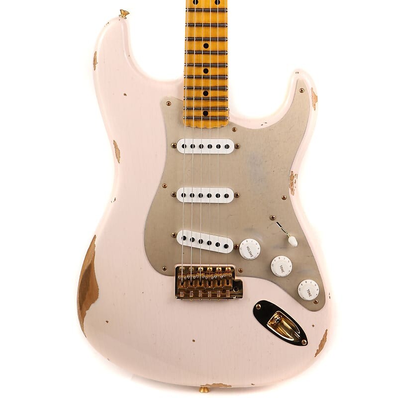 

Fender Custom Shop 1955 Stratocaster Super Faded Shell из розового золота