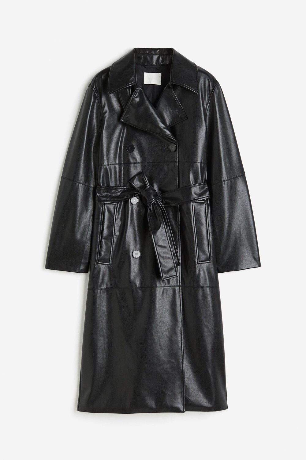

Тренч H&M Coated, черный