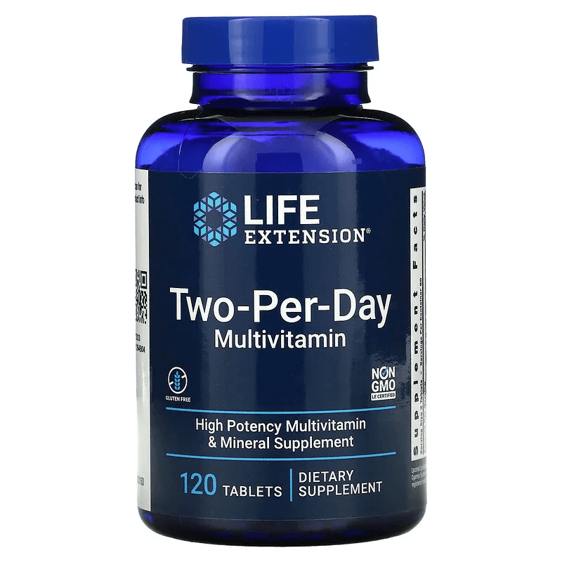 Мультивитамины Two-Per-Day Life Extension, 120 таблеток life extension пакетики с комплексом питательных веществ усовершенствованный состав 30 шт