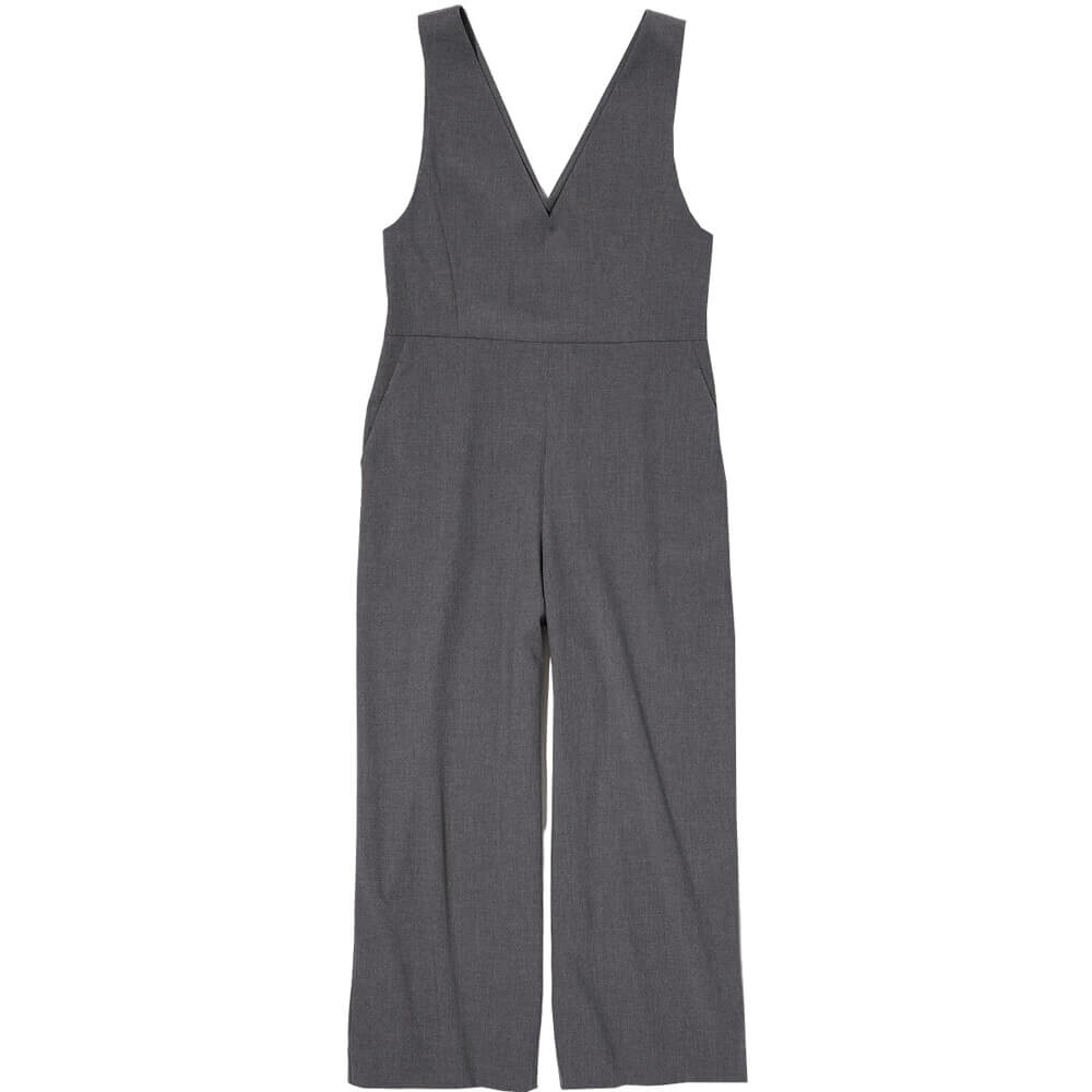 

Комбинезон Uniqlo V Neck Salopette, темно-серый