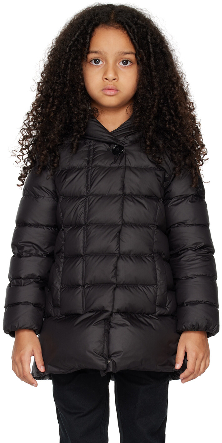 

Детская черная стеганая пуховая куртка Woolrich