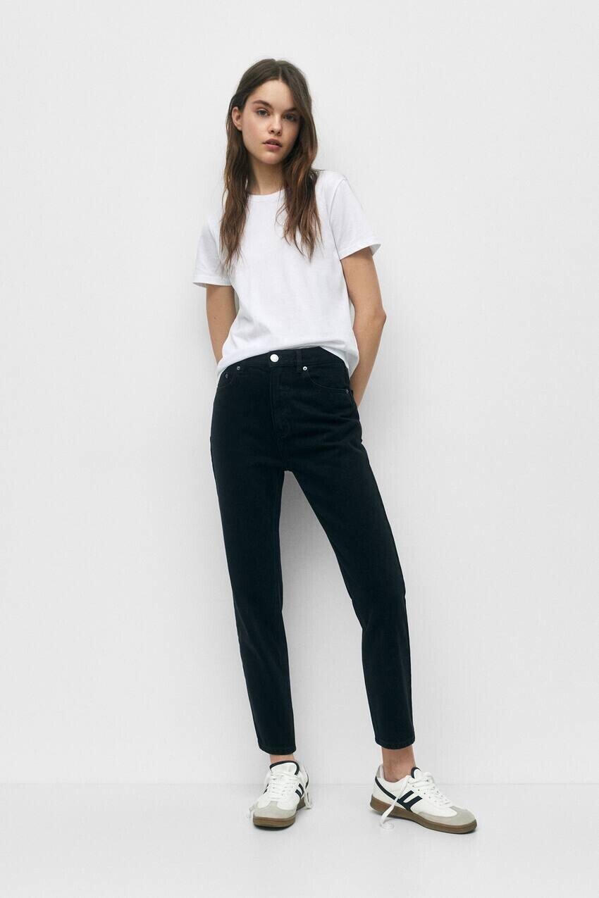 

Базовые джинсы мам Pull&Bear, черный