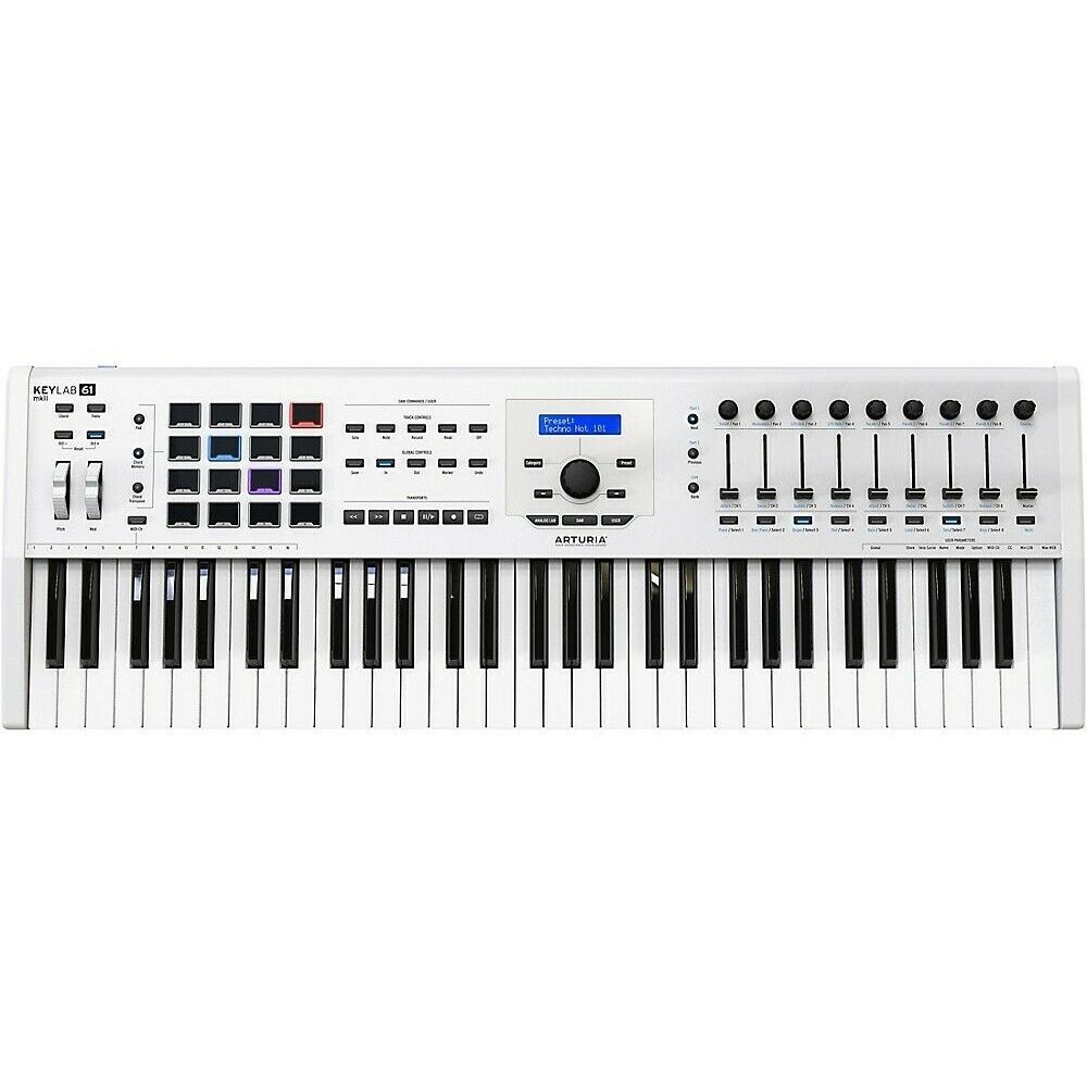 цена Контроллер Клавиатуры Arturia 61 MKII, белый