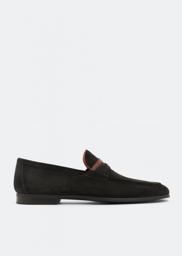 Лоферы MAGNANNI Suede loafers, черный лоферы magnanni suede синий
