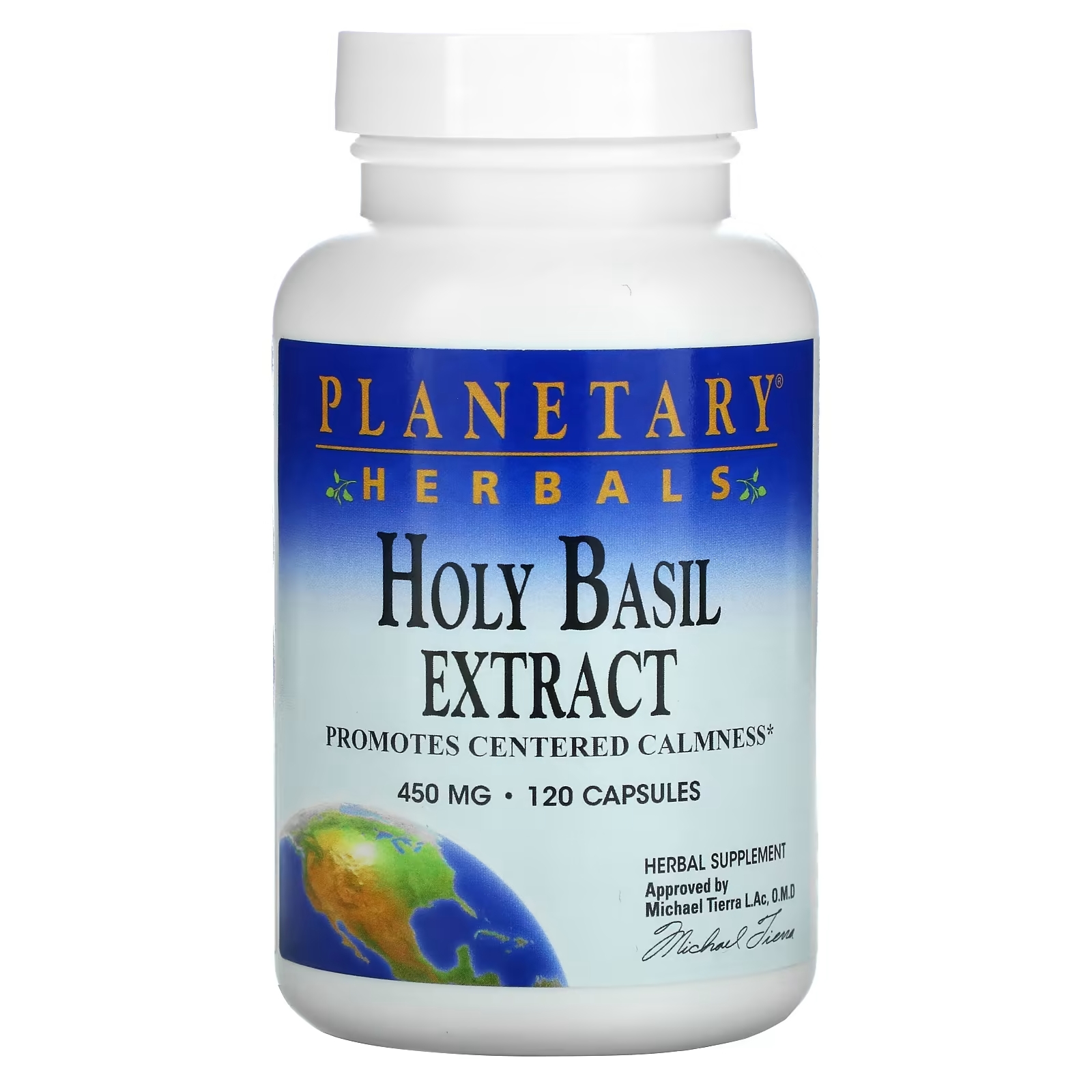 Planetary Herbals Экстракт базилика священного 450 мг, 120 капсул swanson лист базилика священного 400 мг 120 капсул
