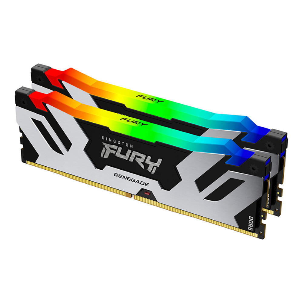 Оперативная память Kingston Fury Renegade, 32 Гб DDR5 (2х16 Гб), 6400 МГц, KF564C32RSAK2-32 kingston ddr4 64gb 4x16gb 3200 mhz pc 25600 fury renegade rgb kf432c16rb1ak4 64 kf432c16rb1ak4