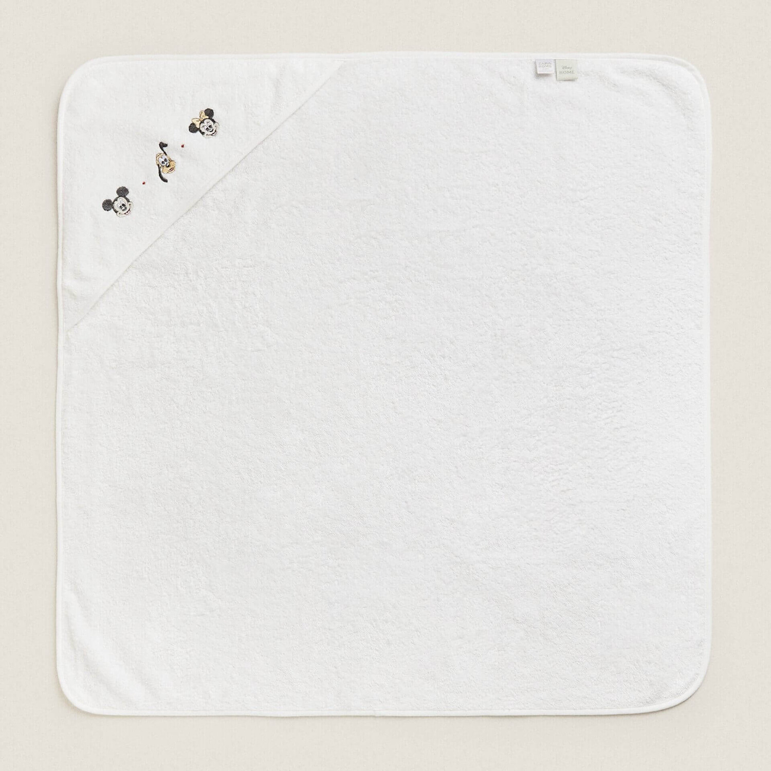 

Полотенце с капюшоном Zara Home Mickey Disney Embroidered, белый