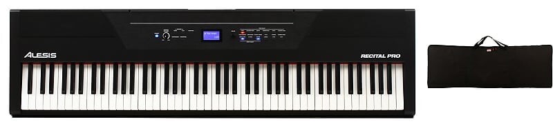

Alesis Recital Pro 88-клавишное цифровое пианино Hammer-action в комплекте с Gator GKBE-88 Economy Keyboard Gig Bag Gator + Alesis GKBE-88=1 RECITALPROXUS=1