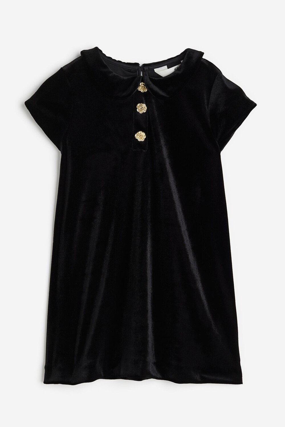 

Платье H&M Velvet with Collar, черный