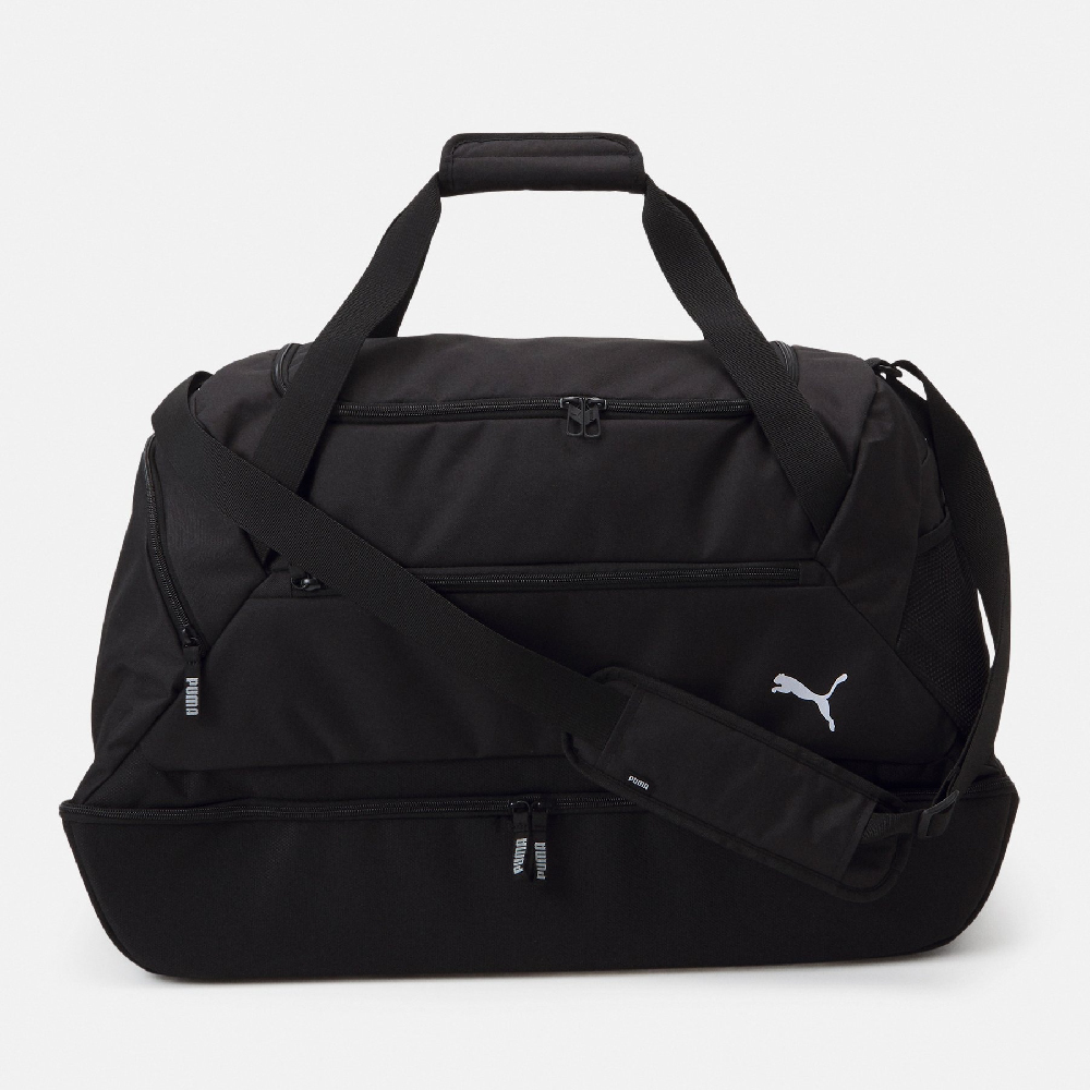 сумка puma teamfinal teambag medium 07894101 р р one size серый Спортивная сумка Puma Teamgoal Teambag Boot Compartment Unisex, черный