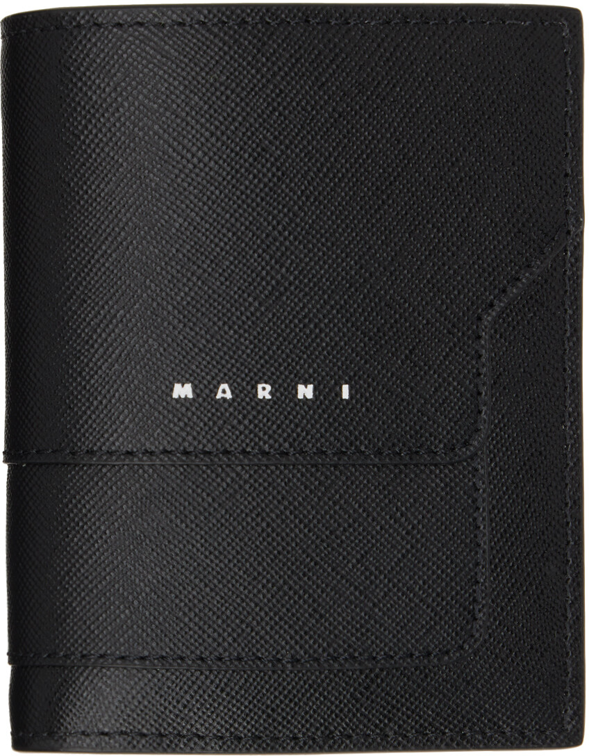 

Черный бумажник в два сложения Marni