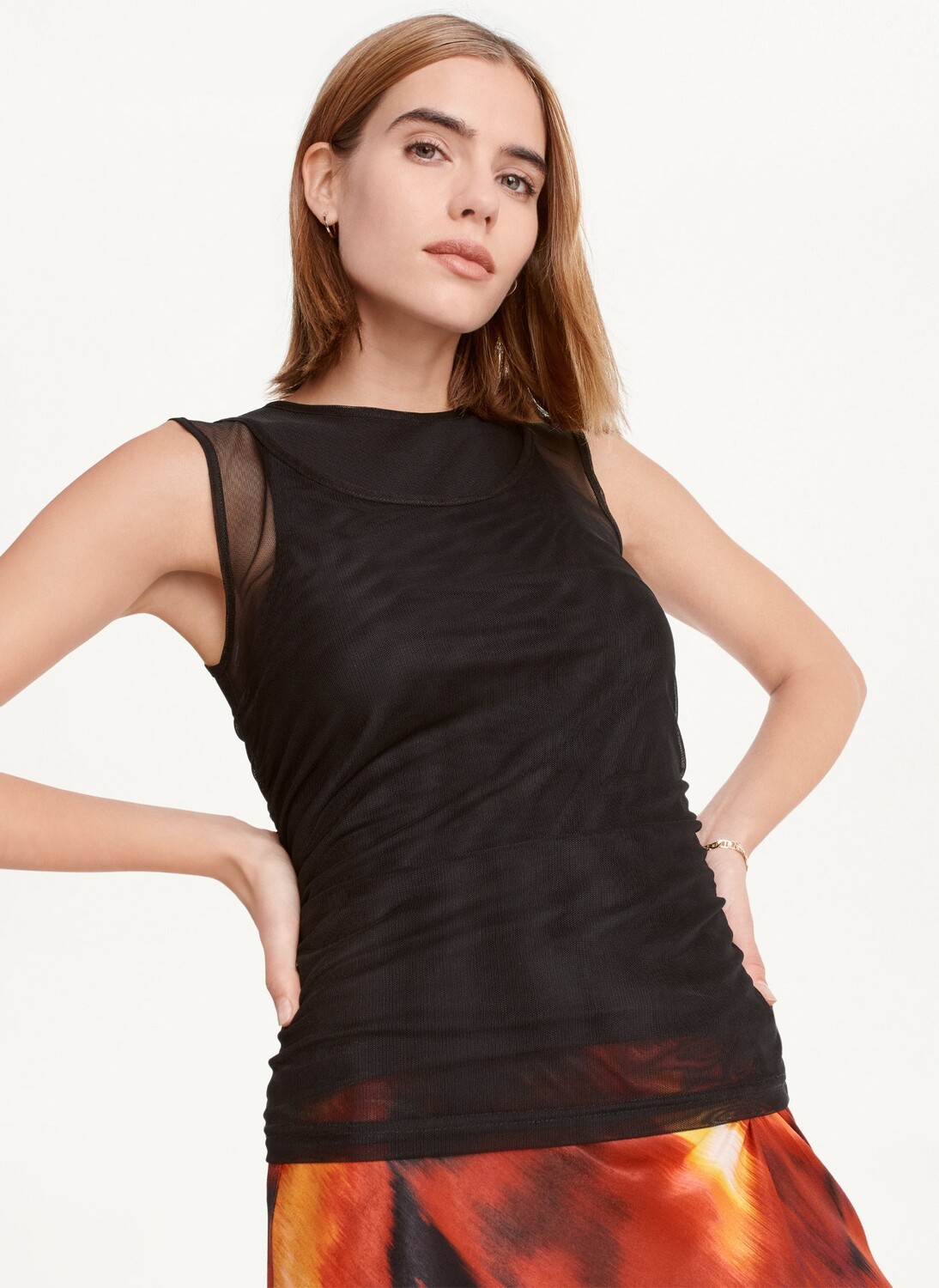 

Топ двойной без рукавов DKNY