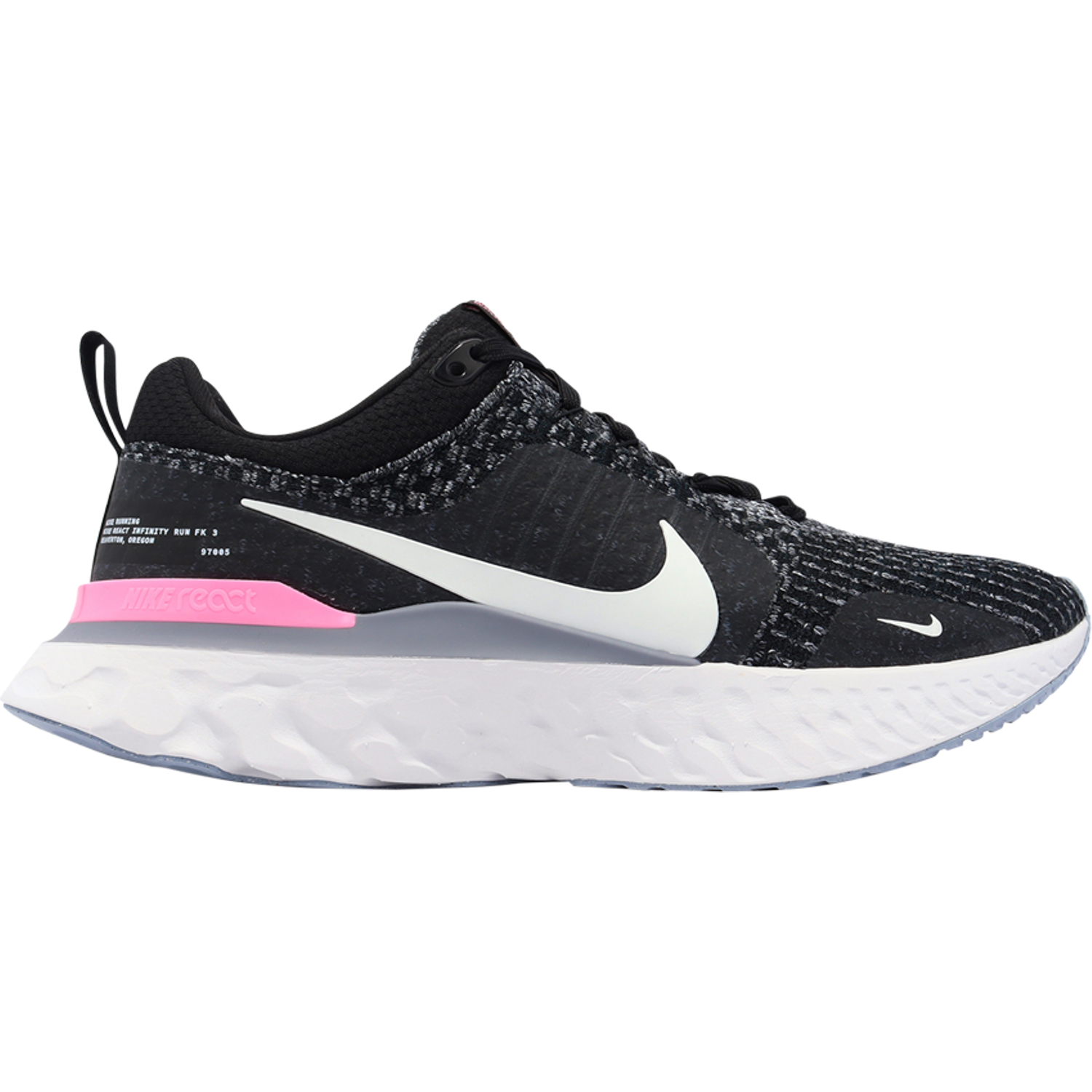 цена Кроссовки Nike React Infinity Run Flyknit 3, черно-розовый