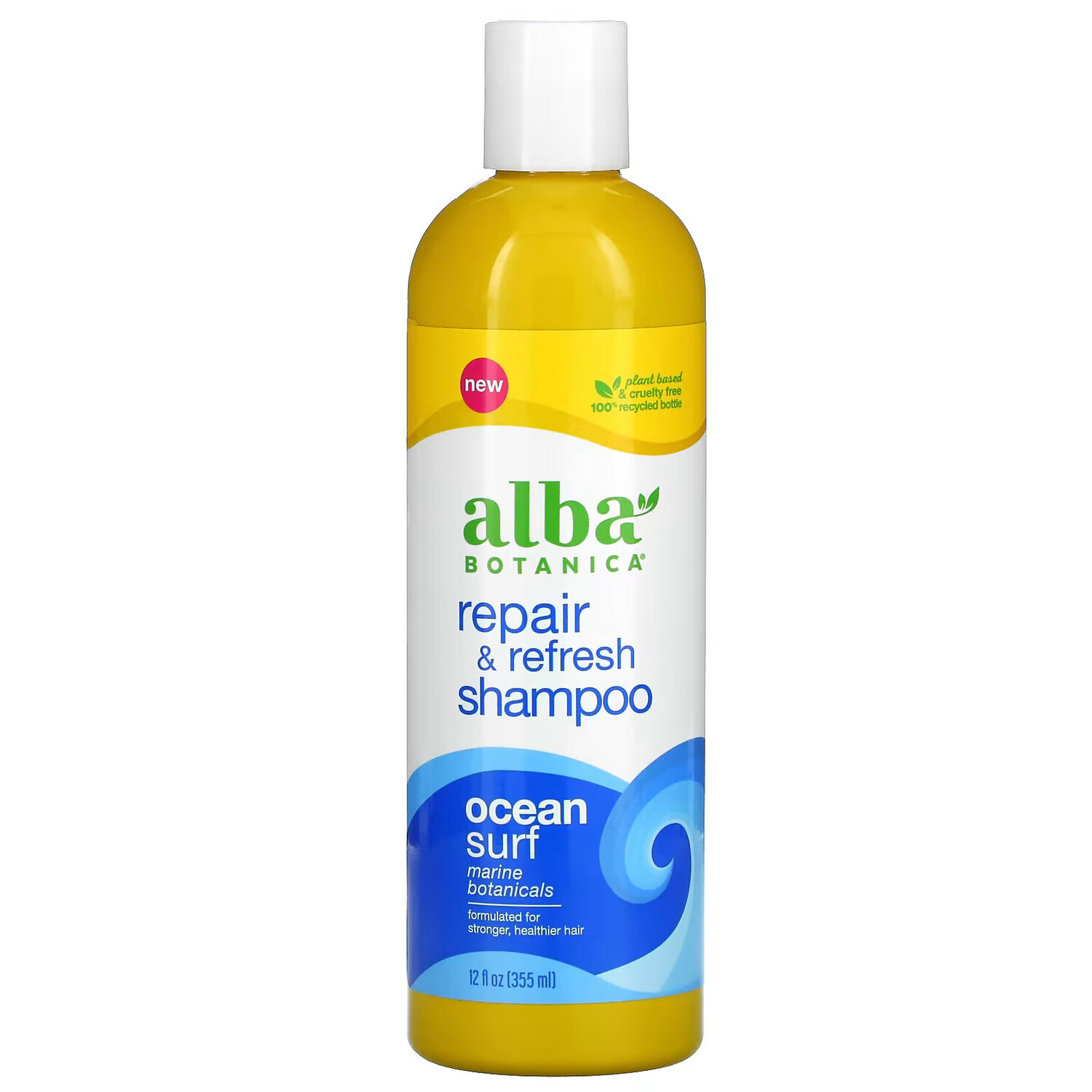 

Alba Botanica, Восстанавливающий и освежающий шампунь, Ocean Surf, 355 мл (12 жидк. Унций)
