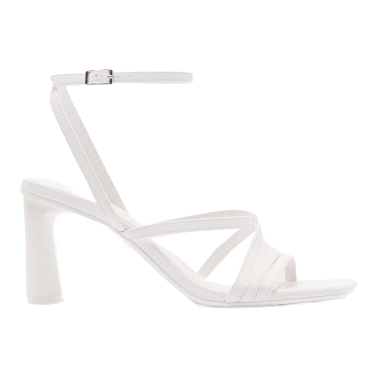 

Сандалии Bershka High-heel Strappy, белый
