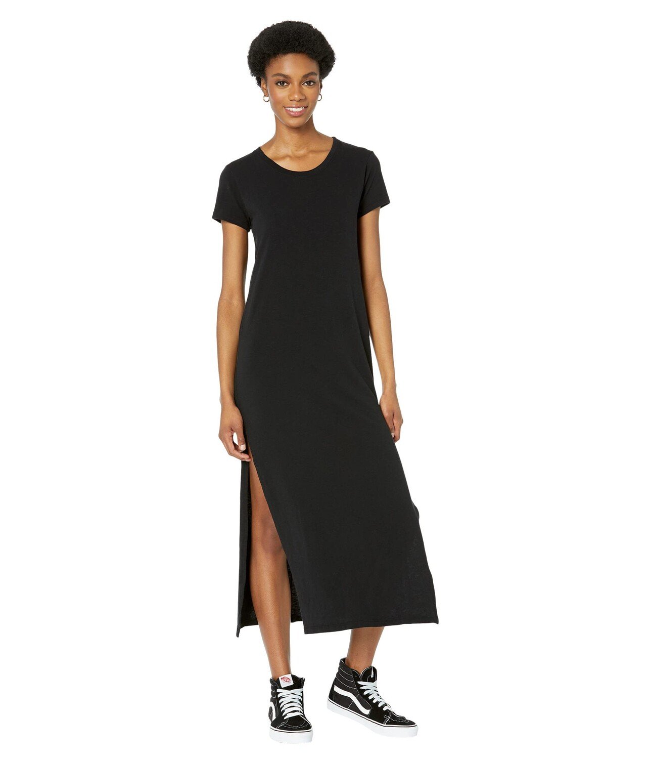 

Платье SUNDRY, Short Sleeve Maxi Dress with Slit