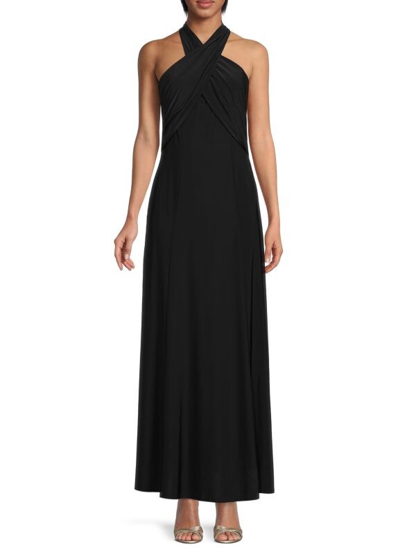 

Однотонное платье с вырезом халтер RACHEL Rachel Roy Black