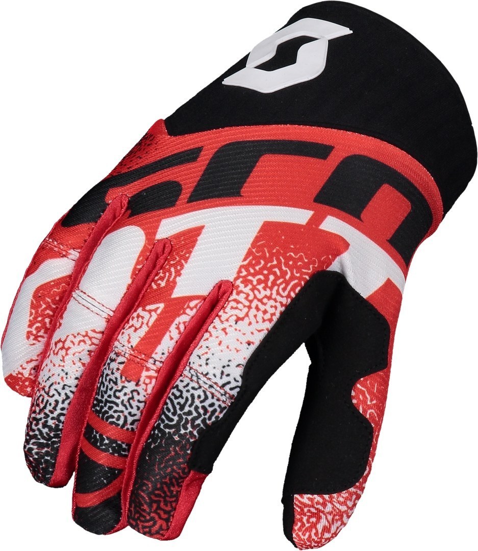 Перчатки Scott 450 Noise с логотипом, черный/красный перчатки stels черный красный