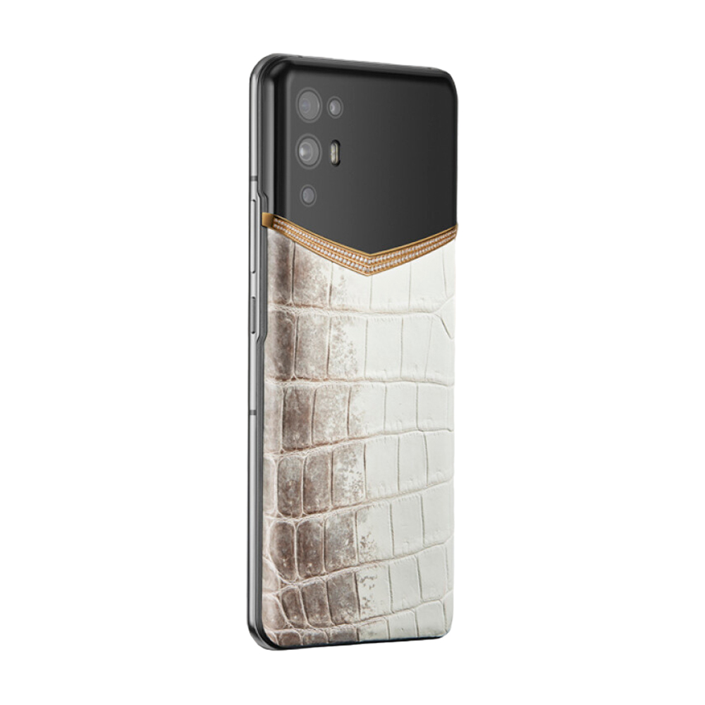 Смартфон Vertu iVERTU 18K Gold Himalaya Alligator, 12Гб/512Гб, 2 Nano-SIM,  черный/белый/золотой