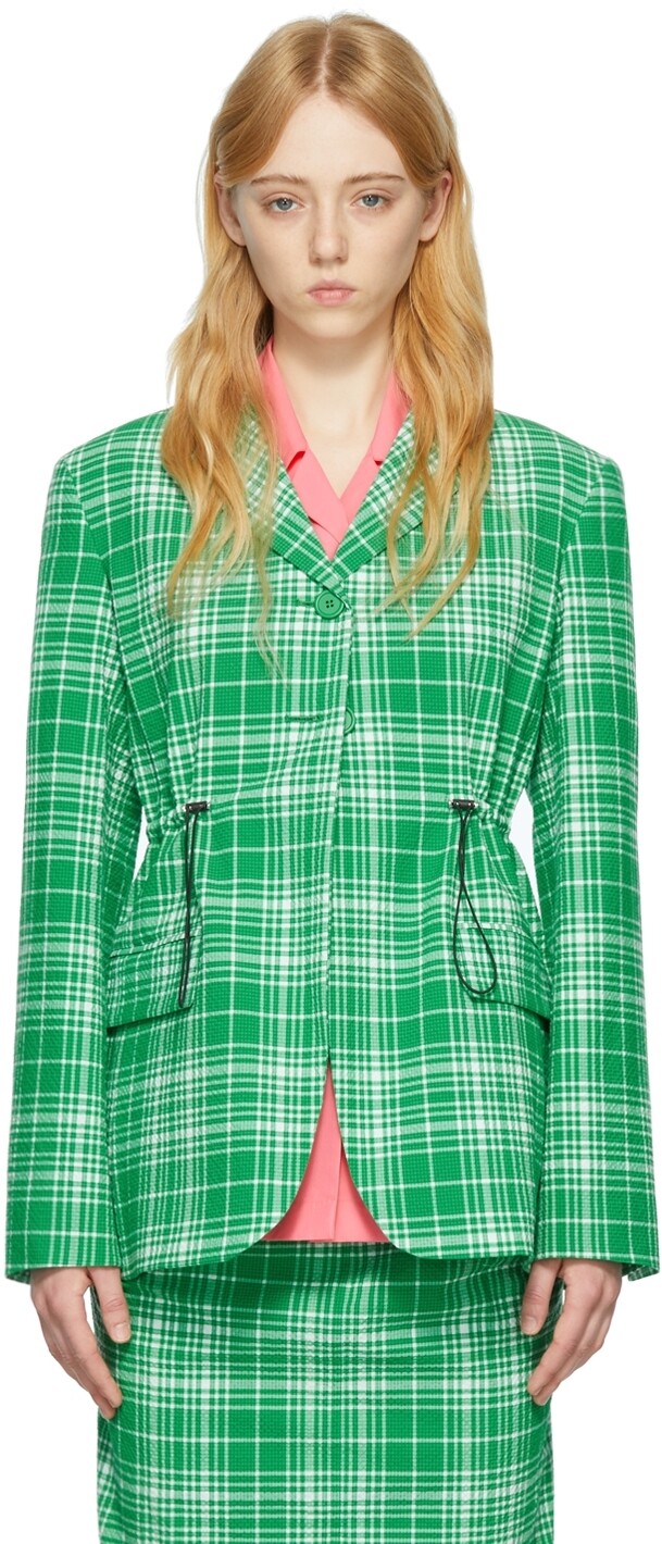 

Зеленый хлопковый пиджак Sportmax