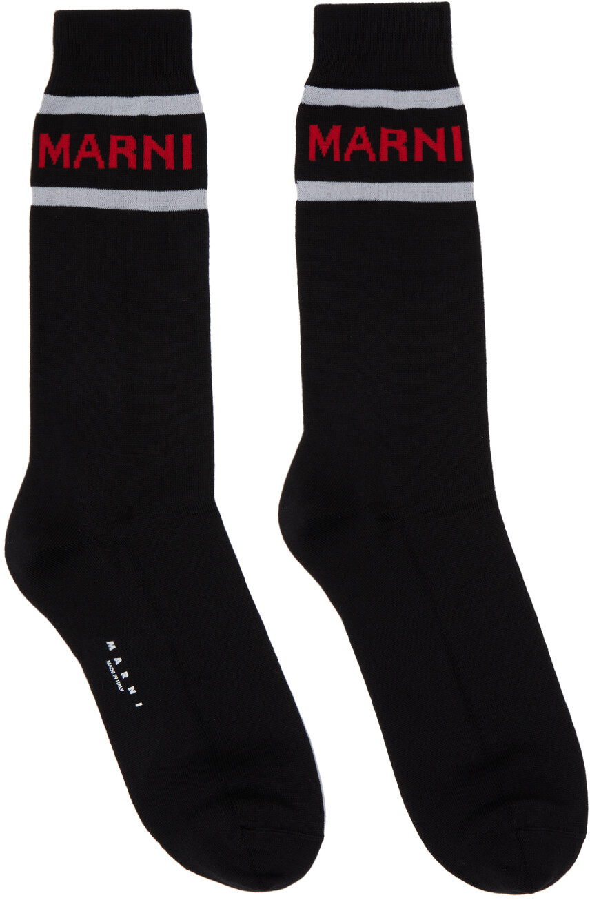 

Черные носки техно Marni