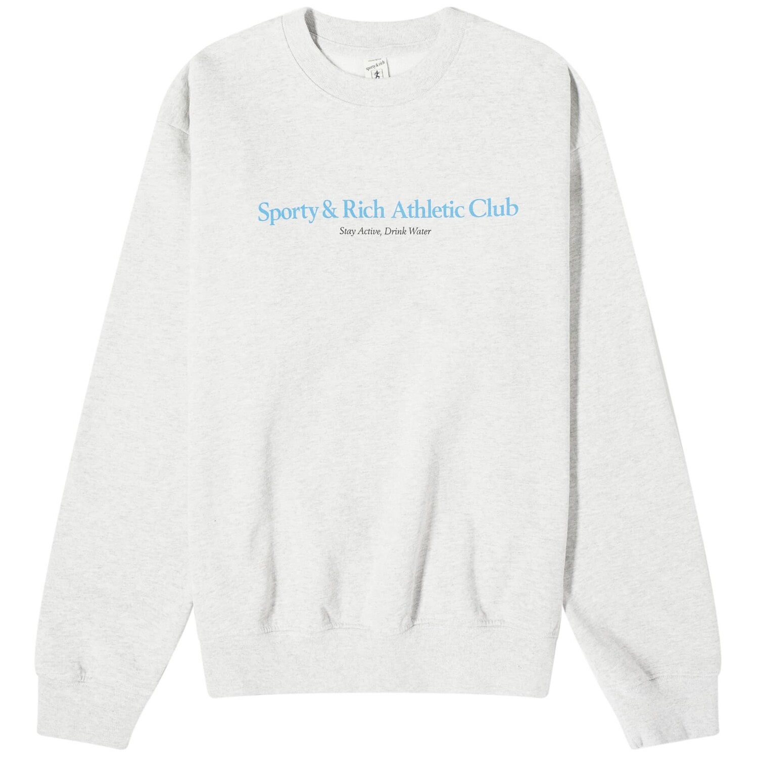 

Свитшот Sporty & Rich Athletic Club Crew, светло-серый