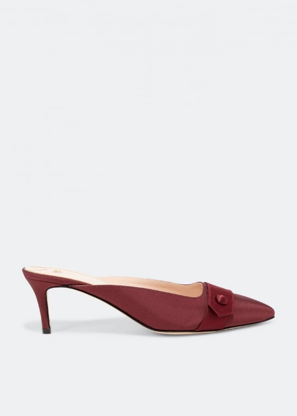 

Мюли PRIVATE COLLECTION Button detail mules, бордовый