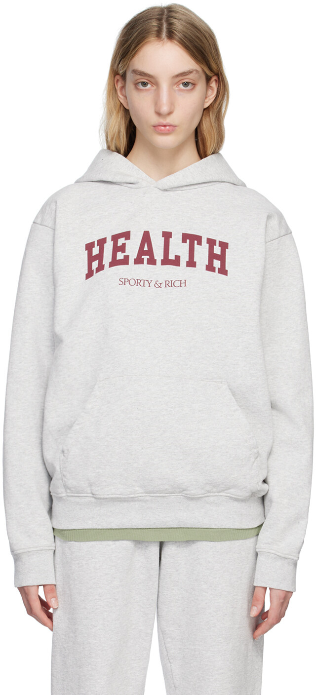 

Серый худи \Health\" Ivy" Sporty & Rich